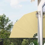 vidaXL Ecran de intimitate pentru balcon Nisipiu 140 x 140 cm