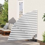 vidaXL Ecran de intimitate pentru balcon Antracit și Alb 140 x 140 cm