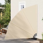 vidaXL Ecran de intimitate pentru balcon Bej 210 x 210 cm Poliester