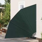 vidaXL Ecran de intimitate pentru balcon Verde închis 210 x 210 cm
