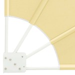 vidaXL Ecran de intimitate pentru balcon Nisipiu 210 x 210 cm