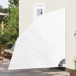vidaXL Ecran de intimitate pentru balcon Alb 210 x 210 cm Poliester