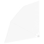 vidaXL Ecran de intimitate pentru balcon Alb 210 x 210 cm Poliester