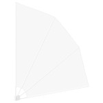 vidaXL Ecran de intimitate pentru balcon Alb 210 x 210 cm Poliester