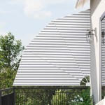 vidaXL Ecran de intimitate pentru balcon Antracit și Alb 210 x 210 cm