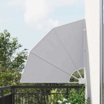 vidaXL Ecran de intimitate pentru balcon Gri 115 x 115 cm Poliester