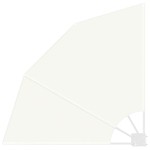 vidaXL Ecran de intimitate pentru balcon Crem 115 x 115 cm Poliester