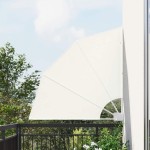 vidaXL Ecran de intimitate pentru balcon Crem 115 x 115 cm Poliester