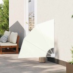 vidaXL Ecran de intimitate pentru balcon Crem 115 x 115 cm Poliester
