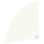 vidaXL Ecran de intimitate pentru balcon Crem 115 x 115 cm Poliester