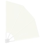 vidaXL Ecran de intimitate pentru balcon Crem 115 x 115 cm Poliester