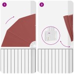 vidaXL Ecran de intimitate pentru balcon Terracota 160 x 160 cm