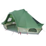 vidaXL Cort de familie Tipi cu acoperiș Verde 466 x 310 x 240 cm vidaXL Cort de familie Tipi cu acoperiș Verde 466 x 310 x 240 cm