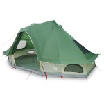 vidaXL Cort de familie Tipi cu acoperiș Verde 466 x 310 x 240 cm vidaXL Cort de familie Tipi cu acoperiș Verde 466 x 310 x 240 cm