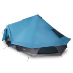 vidaXL Cort de familie Tipi cu acoperiș albastru 680 x 430 x 270 cm vidaXL Cort de familie Tipi cu acoperiș albastru 680 x 430 x 270 cm