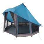 vidaXL Cort de familie Tipi cu acoperiș albastru 404 x 370 x 270 cm vidaXL Cort de familie Tipi cu acoperiș albastru 404 x 370 x 270 cm