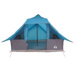 vidaXL Cort de familie Tipi cu acoperiș albastru 364 x 281 x 257 cm vidaXL Cort de familie Tipi cu acoperiș albastru 364 x 281 x 257 cm