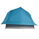 vidaXL Cort de familie Tipi cu acoperiș albastru 364 x 281 x 257 cm vidaXL Cort de familie Tipi cu acoperiș albastru 364 x 281 x 257 cm