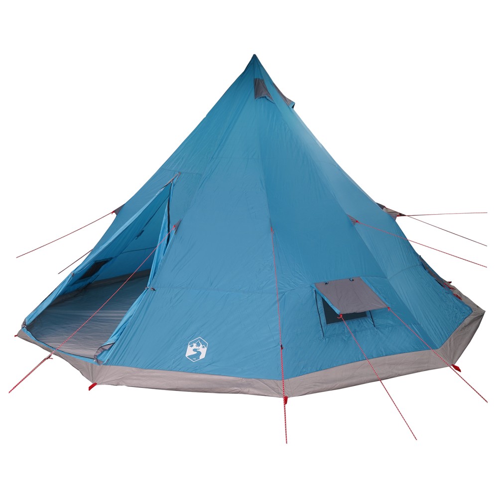 vidaXL Cort de familie Tipi Manual Albastru și Gri 560 x 560 x 300 cm