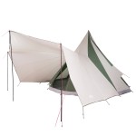 vidaXL Cort familie Tipi Verde 12 persoane waterproof