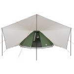 vidaXL Cort familie Tipi Verde 12 persoane waterproof