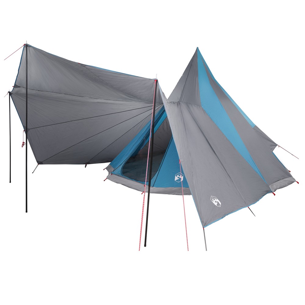 vidaXL Cort de familie Tipi Manual Albastru și Gri 510 x 690 x 330 cm