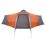 vidaXL Cort cu acoperiș Gri și Portocalie 492 x 492 x 275 cm Poliester vidaXL Cort cu acoperiș Gri și Portocalie 492 x 492 x 275 cm Poliester