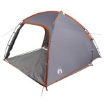 vidaXL Cort cu acoperiș Manual Gri și Portocalie 370 x 230 x 185 cm vidaXL Cort cu acoperiș Manual Gri și Portocalie 370 x 230 x 185 cm