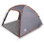 vidaXL Cort cu acoperiș Manual Gri și Portocalie 370 x 230 x 185 cm vidaXL Cort cu acoperiș Manual Gri și Portocalie 370 x 230 x 185 cm