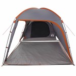 vidaXL Cort cu acoperiș Manual Gri și Portocalie 370 x 230 x 185 cm vidaXL Cort cu acoperiș Manual Gri și Portocalie 370 x 230 x 185 cm
