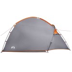 vidaXL Cort cu acoperiș Manual Gri și Portocalie 370 x 230 x 185 cm vidaXL Cort cu acoperiș Manual Gri și Portocalie 370 x 230 x 185 cm