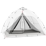 vidaXL Cort interior Negru 240 x 160 x 133 cm Plasă