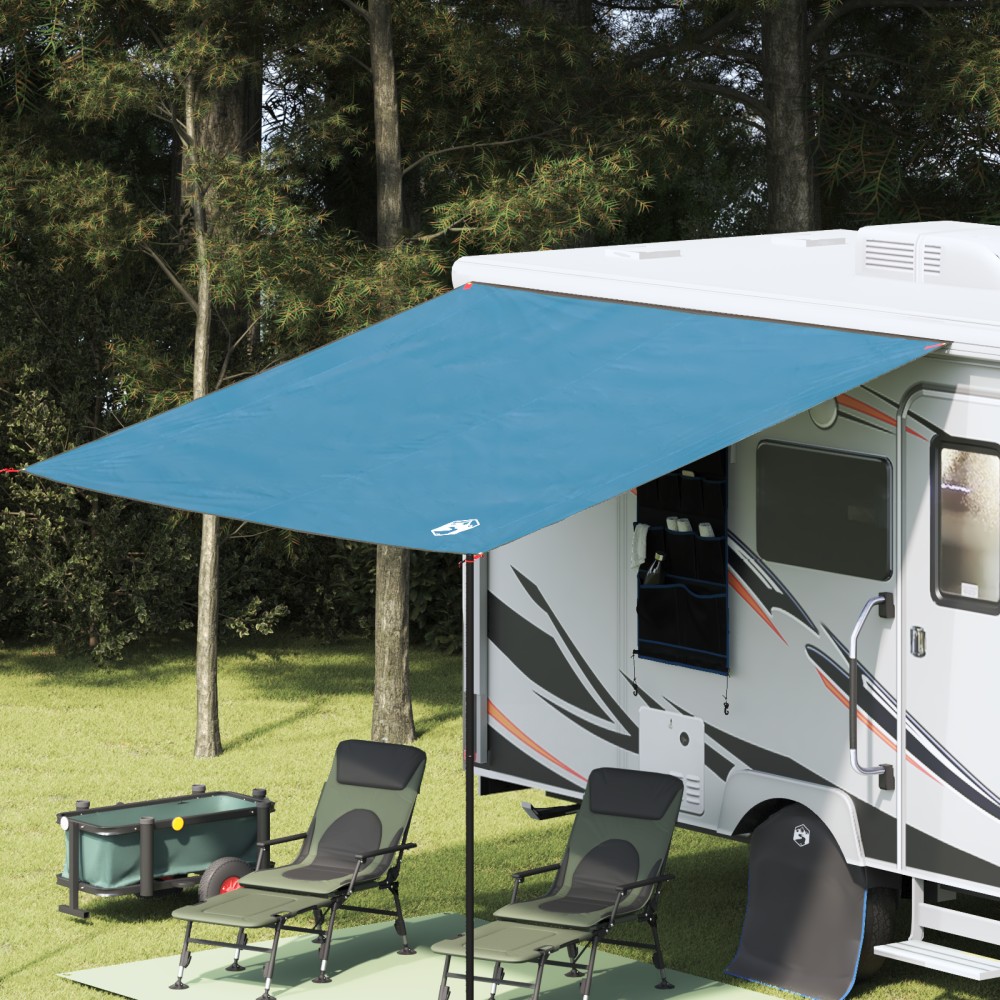 vidaXL Tarp rezistent la apă albastru 350 x 240 cm