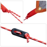 vidaXL Tarp rezistent la apă Gri și Portocalie 350 x 240 cm vidaXL Tarp rezistent la apă Gri și Portocalie 350 x 240 cm