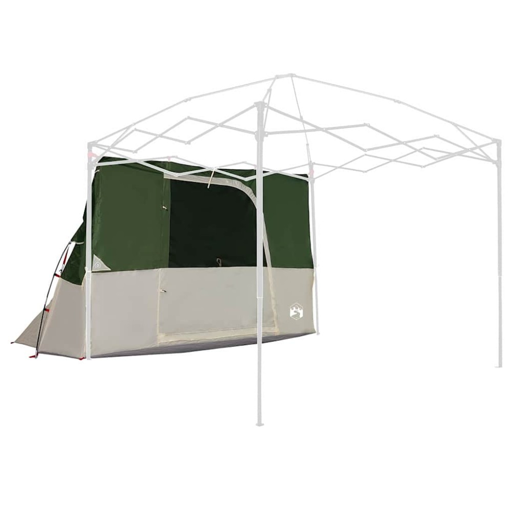 vidaXL Cort cu acoperiș Altele Verde și Negru 280 x 220 x 176 cm