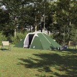 vidaXL Cort cu acoperiș Altele Verde și Negru 510 x 240 x 156 cm Poliester vidaXL Cort cu acoperiș Altele Verde și Negru 510 x 240 x 156 cm Poliester