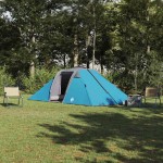 vidaXL Cort cu acoperiș Altele Albastru și Negru 510 x 240 x 156 cm Poliester vidaXL Cort cu acoperiș Altele Albastru și Negru 510 x 240 x 156 cm Poliester