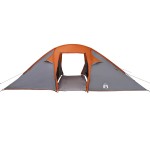 vidaXL Cort Gri și Portocaliu și Negru 510 x 240 x 156 cm Poliester