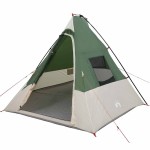 vidaXL Cort cu acoperiș Altele cu aerisire de aer Verde și Negru 383 x 338 x 217 cm vidaXL Cort cu acoperiș Altele cu aerisire de aer Verde și Negru 383 x 338 x 217 cm
