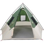 vidaXL Cort cu acoperiș Altele cu aerisire de aer Verde și Negru 383 x 338 x 217 cm vidaXL Cort cu acoperiș Altele cu aerisire de aer Verde și Negru 383 x 338 x 217 cm