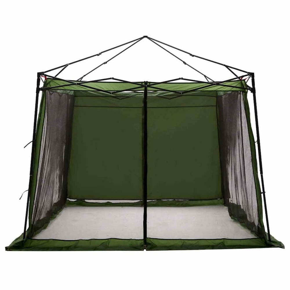 vidaXL Cort interior cu acoperiș Verde 303 x 303 x 196 cm tafta