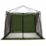 vidaXL Cort interior cu acoperiș Verde 303 x 303 x 196 cm tafta