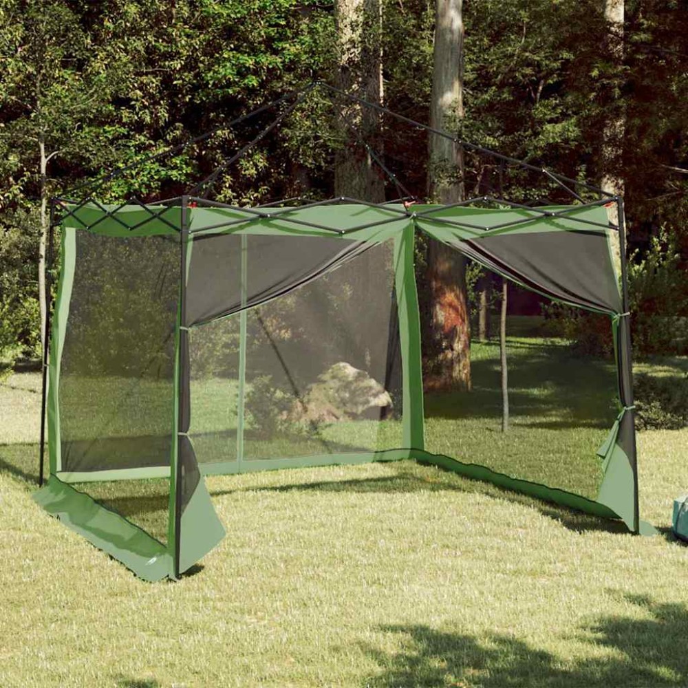 vidaXL Cort interior cu acoperiș Verde 303 x 303 x 196 cm tafta