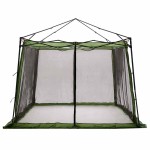 vidaXL Cort interior cu acoperiș Verde 303 x 303 x 196 cm tafta