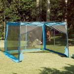 vidaXL Cort cu acoperiș Altele cu aerisire de aer Ajustabil Albastru și Negru 303 x 303 cm vidaXL Cort cu acoperiș Altele cu aerisire de aer Ajustabil Albastru și Negru 303 x 303 cm