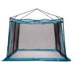 vidaXL Cort cu acoperiș Altele cu aerisire de aer Ajustabil Albastru și Negru 303 x 303 cm vidaXL Cort cu acoperiș Altele cu aerisire de aer Ajustabil Albastru și Negru 303 x 303 cm