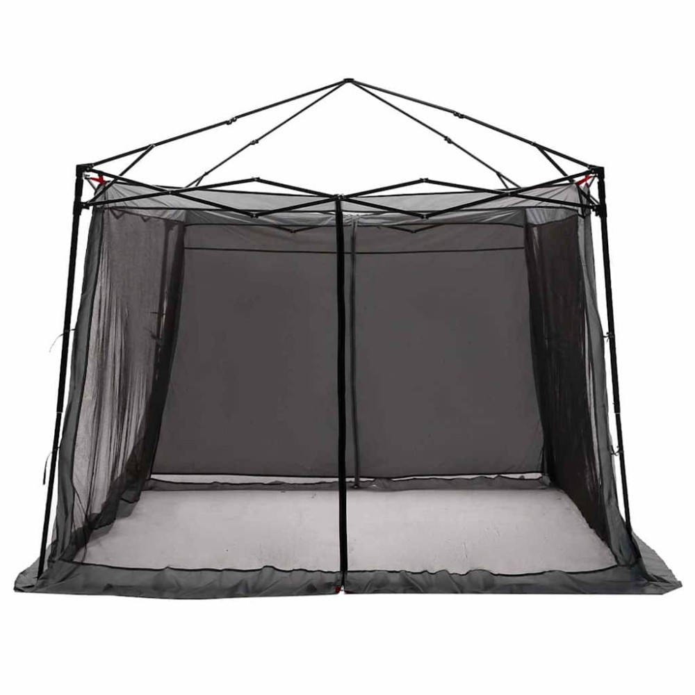 vidaXL Cort interior Gri și Portocalie 303 x 303 x 196 cm tafta