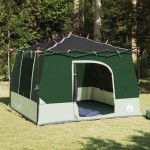 vidaXL Cort interior cu acoperiș Verde 290 x 288 x 234 cm tafta