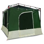 vidaXL Cort interior cu acoperiș Verde 290 x 288 x 234 cm tafta