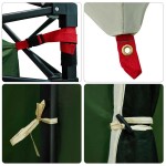 vidaXL Cort interior cu acoperiș Verde 290 x 288 x 234 cm tafta